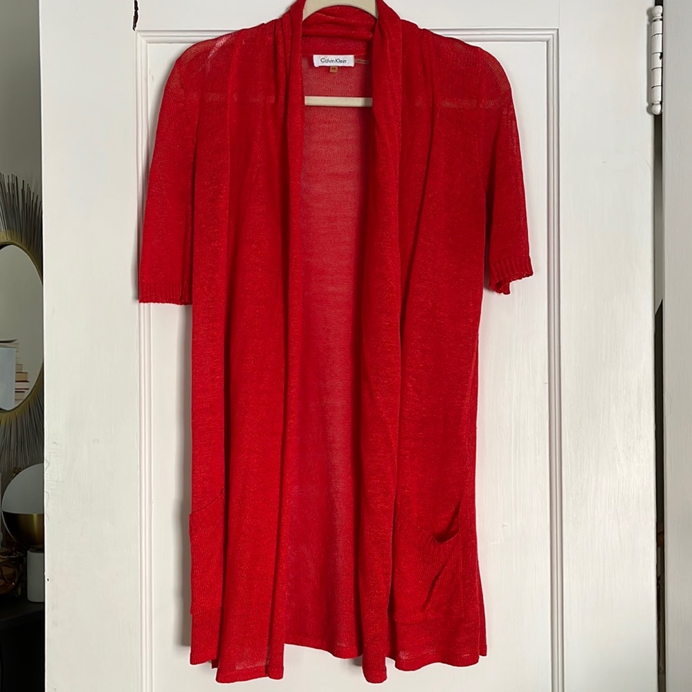 Calvin Klein short sleeve cardigan